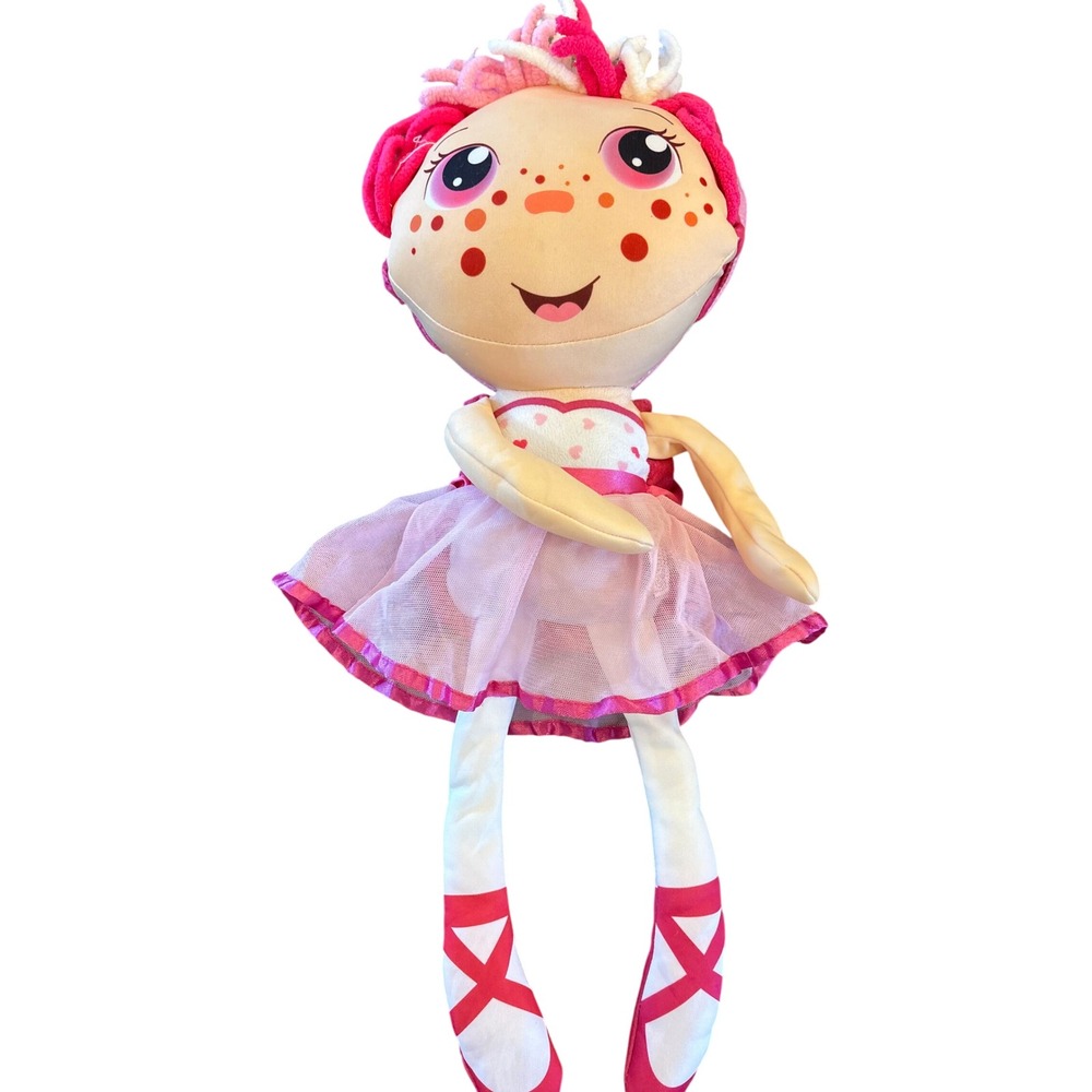 Flip Zee Girls Zabrina Ballerina Plush Doll 2-in-1 Transforming Jay Play Pink